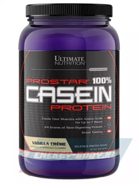  Ultimate Nutrition PROSTAR 100% CASEIN 907, Ванильный крем