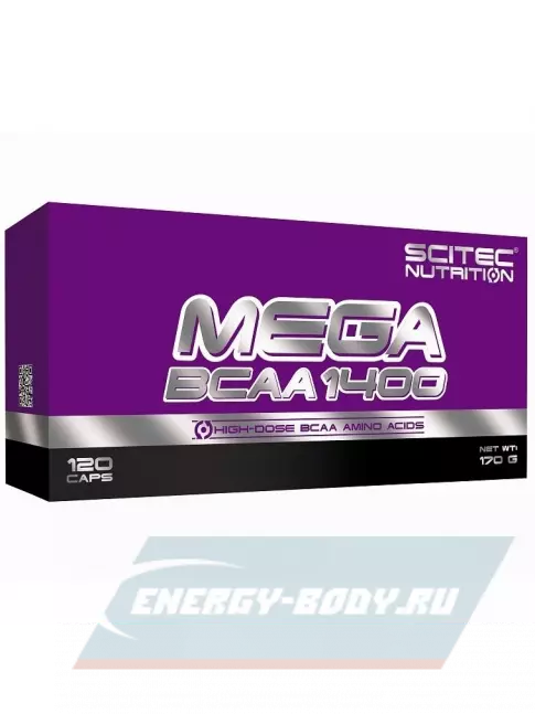 ВСАА Scitec Nutrition Mega BCAA 1400 120 капсул