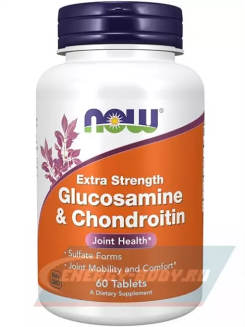 Суставы, связки NOW FOODS Glucosamine & Chondroitin 60 таблеток