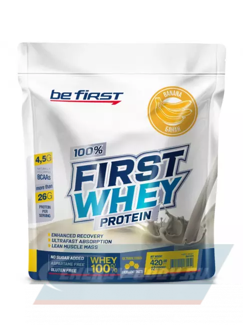  Be First First Whey protein (сывороточный протеин) 420 г, Банан