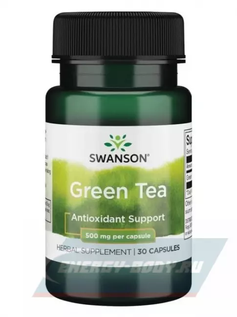  Swanson Green Tea Extract 500 mg 30 капсул