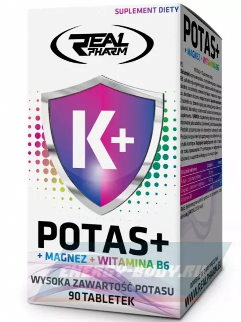 Минералы Real Pharm Potas + Magnez + B6 90 таблеток