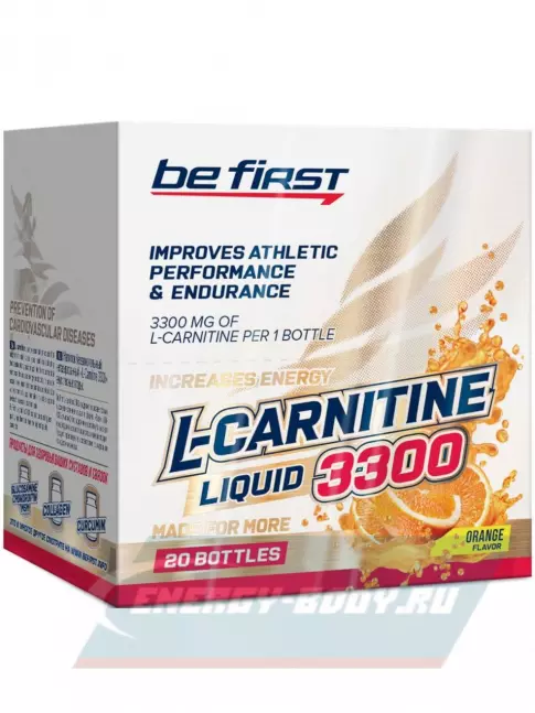 L-Карнитин Be First L-Carnitine Liquid 3300 mg 20 х 25 мл, Апельсин