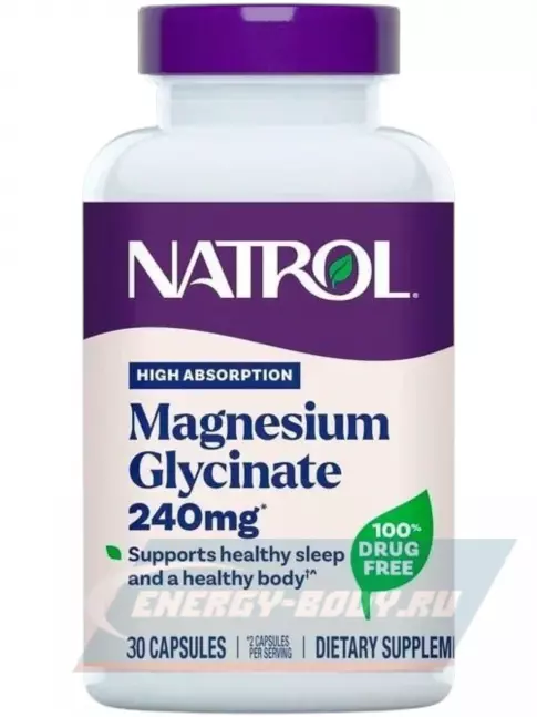  Natrol Magnesium Glycinate 240 mg 30 капсул