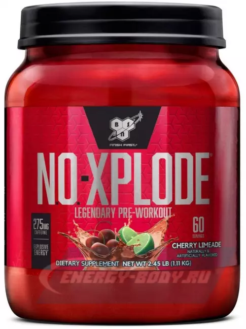 Предтерник BSN NO-XPLODE 3.0 New 1110 г, Вишневый лимонад