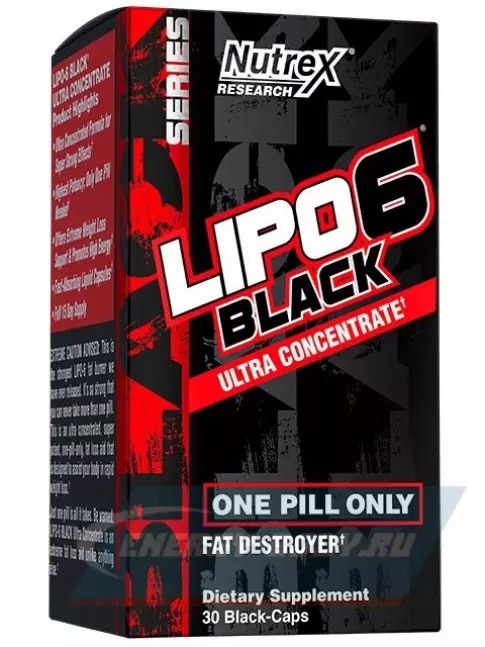  NUTREX Lipo-6 Black Ultra Concentrate (+Yohimbine) 30 капсул
