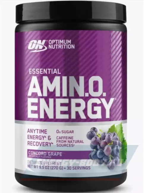 Аминокислотны Optimum Nutrition Essential Amino Energy 270 г, Красный Виноград