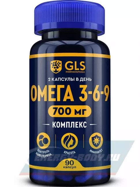 Omega 3 GLS pharmaceuticals Омега 3-6-9 700 мг 90 капсул