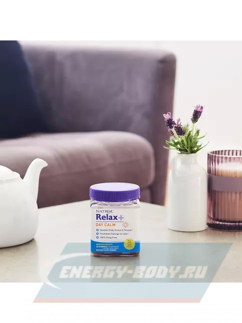  Natrol Relax+ Day Calm 60 мармеладок, Фруктовый Пунш