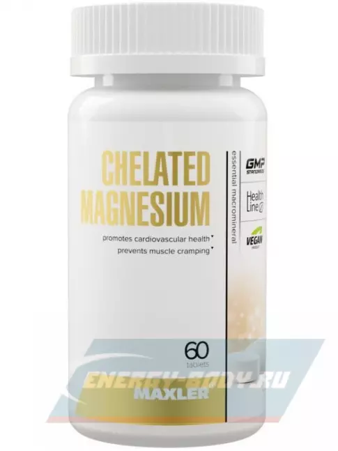  MAXLER Chelated Magnesium 60 таблеток