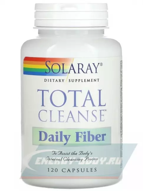  Solaray Total Cleanse Daily Fiber 120 капсул