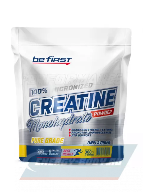  Be First Creatine Micronized Powder (креатин моногидрат) 300 г, Натуральный