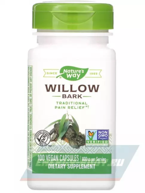  Nature's Way Willow 100 веганских капсул