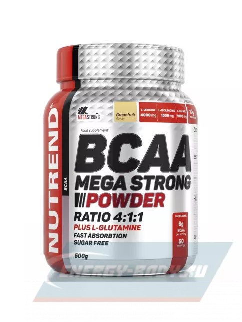 ВСАА NUTREND BCAA MEGA STRONG 4:1:1 500 г, Грейпфрут