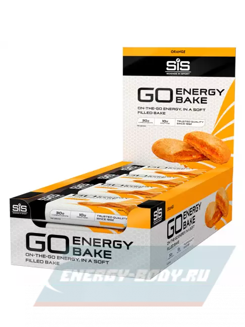 Батончик энергетический SCIENCE IN SPORT (SiS) GO Energy Bake 12 х 50 г, Апельсин