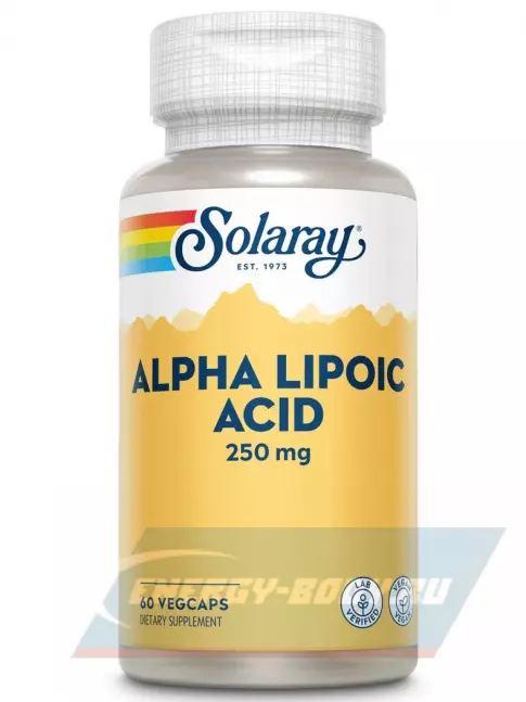  Solaray Alpha Lipoic Acid 250 mg 60 веган капсул
