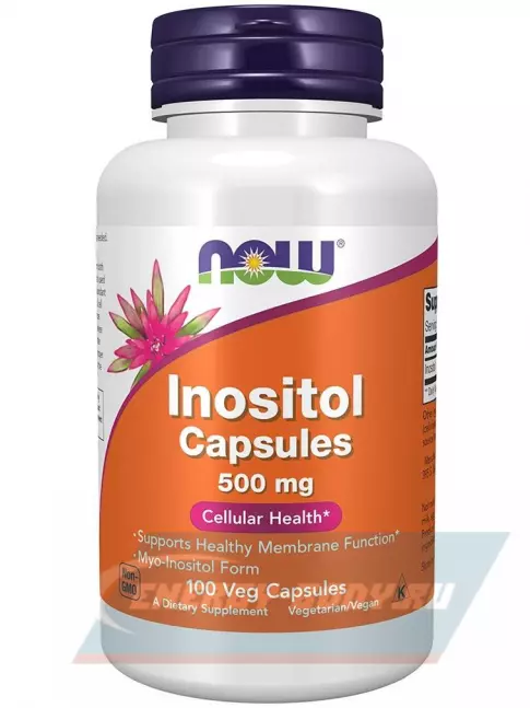  NOW FOODS Inositol 500 mg 100 веган капсул