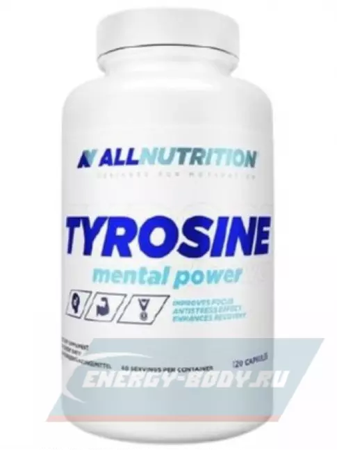 Аминокислотны All Nutrition Tyrosine Mental Power 120 капсул