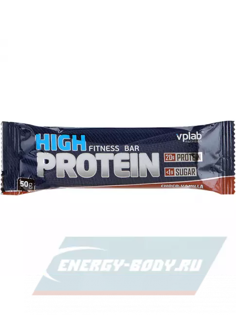 Батончик протеиновый VP Laboratory HIGH PROTEIN BAR FITNESS 50 г, Шоколад-Ваниль