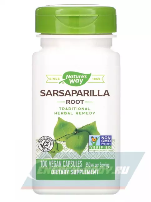  Nature's Way Sarsaparilla Root 100 веганских капсул