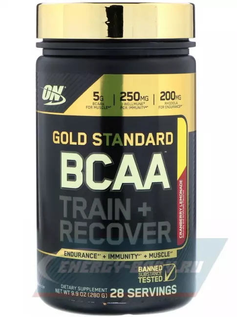 ВСАА Optimum Nutrition BCAA Gold Standard 3:1:1 280 г, Клюква