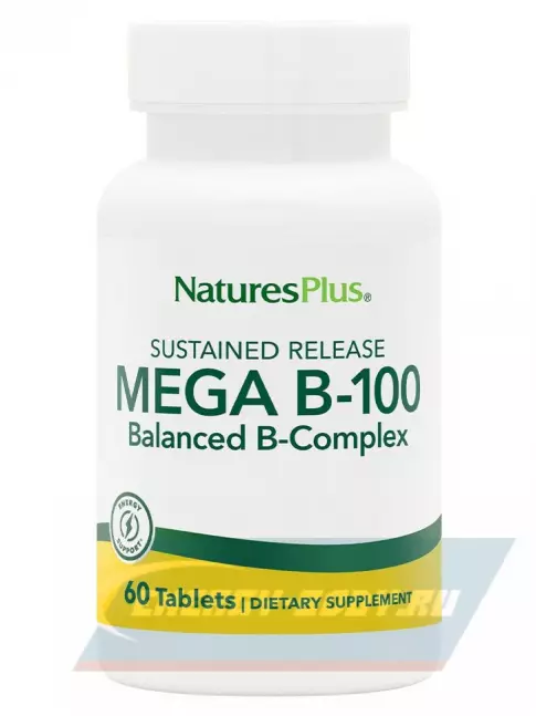  NaturesPlus Mega B-100 Sustained Release 90 таблеток