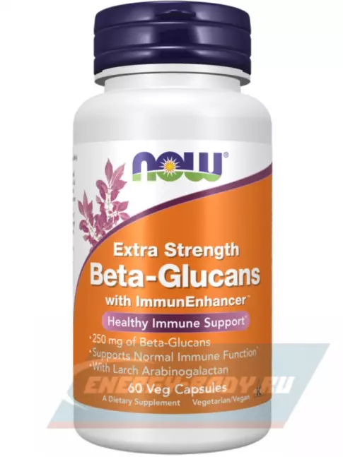 NOW FOODS Beta-Glucans 60 веган капсул NOW FOODS Beta-Glucans 60 веган капсул