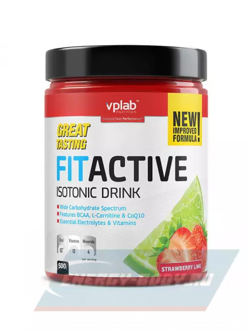  VP Laboratory FITACTIVE ISOTONIC DRINK 500 г, Клубника-Лайм