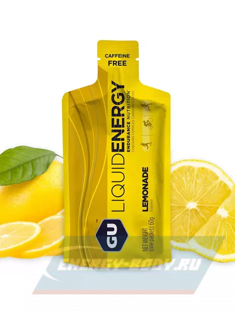 Энергетический гель GU ENERGY GU Liquid Enegry Gel no caffeine 3 саше x 60 g, Лимонад