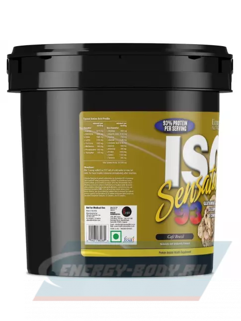  Ultimate Nutrition ISO Sensation 93 2270 г, Бразильский кофе