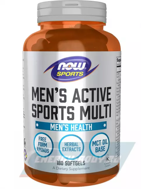  NOW FOODS Men's Active Sports Multi 180 гелевые капсулы