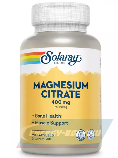  Solaray Magnesium Citrate 400 mg 90 капсул