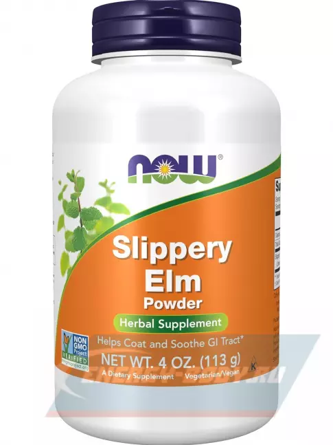  NOW FOODS Slippery Elm Powder 113 г, Натуральный