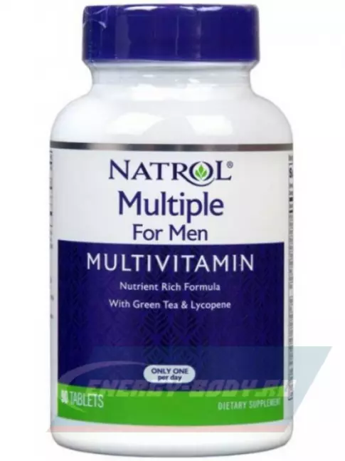  Natrol Multiple for Men Multivitamin 90 таблеток, Нейтральный
