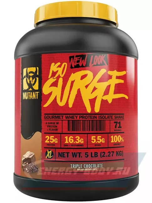 Mutant Iso Surge 2270 г, Тройной шоколад Mutant Iso Surge 2270 г, Тройной шоколад