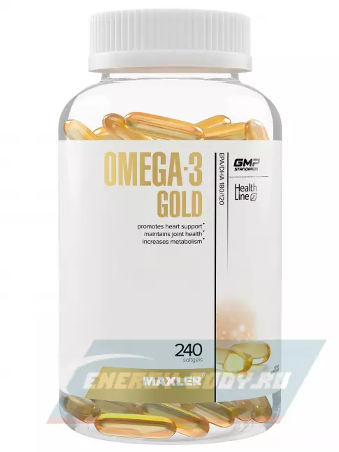 Omega 3 MAXLER Omega-3 Gold (USA) 240 капсул