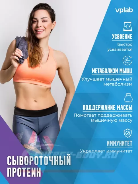  VP Laboratory Casein & Whey 500 г, Ваниль