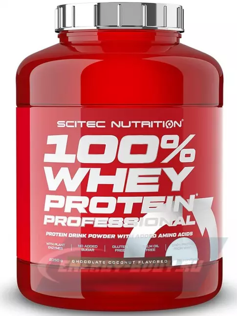  Scitec Nutrition 100% Whey Protein Professional 2350 г, Шоколад - Кокос