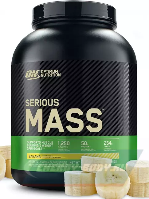 Гейнер Optimum Nutrition Serious Mass 2720 г, Банан