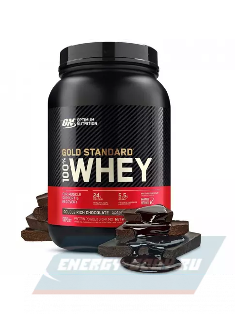  Optimum Nutrition 100% Whey Gold Standard 907 г, Двойной шоколад