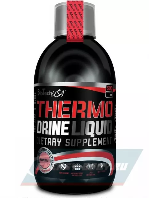 BioTechUSA Thermo Drine liquid 500 мл, Грейпфрут BioTechUSA Thermo Drine liquid 500 мл, Грейпфрут