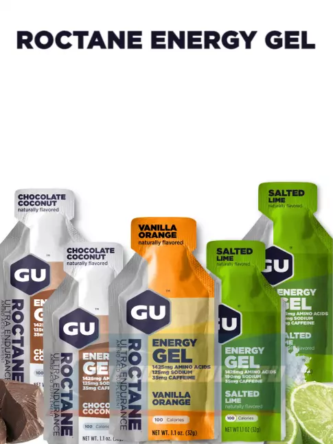 Энергетический гель GU ENERGY GU ROCTANE ENERGY GEL 35mg caffeine 5 x 32 г, Микс