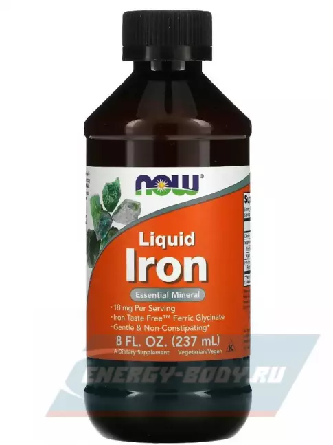 Минералы NOW FOODS Iron Liquid 237 мл