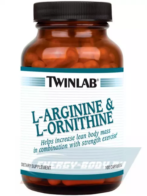  Twinlab L-Arginine L-Ornithine 1000/500 mg 100 капсул