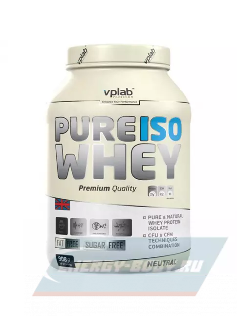  VP Laboratory PURE ISO WHEY 908 гр, Натуральный
