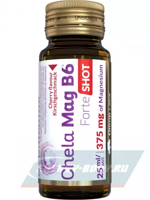 OLIMP Chela-Mag B6 forte shot 9 x 25 мл, Вишня OLIMP Chela-Mag B6 forte shot 9 x 25 мл, Вишня