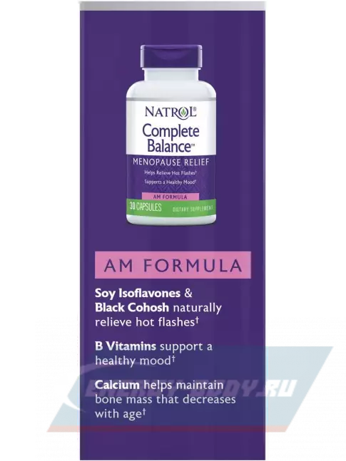  Natrol Complete Balance for menopause AM&PM formula 30+30 caps 30+30 капсул, Нейтральный