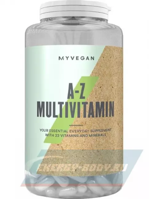  Myprotein Vegan A-Z Multivitamin 180 вегетарианских капсул, Нейтральный
