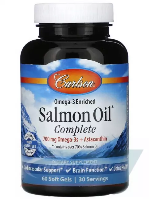 Omega 3 Carlson Labs Salmon Oil Complete 60 капсул