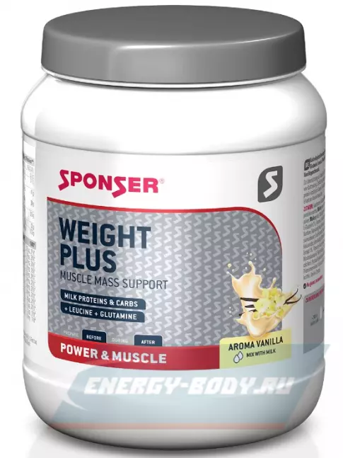 Гейнер SPONSER WEIGHT PLUS 900 г, Ваниль